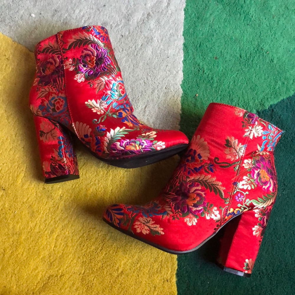 Embroidered boots